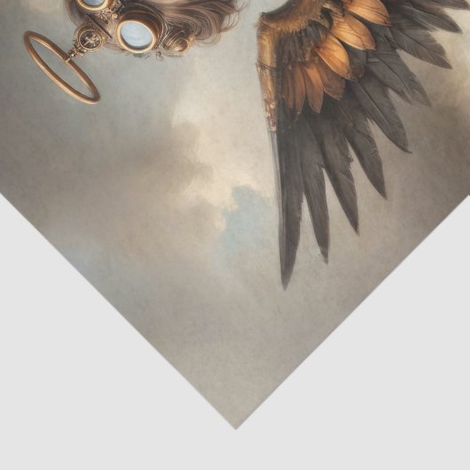 翼のある守護女の切り離し 薄葉紙 (詳細)