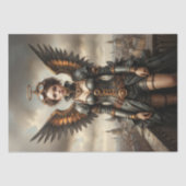 翼のある守護女の切り離し 薄葉紙 (正面)