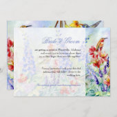 翼のある宝石ハミングバード – 日付を保存 セーブザデート (正面/裏面)