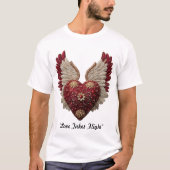 「翼のある愛」 Tシャツ (正面)