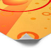 翼のある炎のハート ポスター (角)