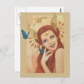 翼のある物のはがきの庭 ポストカード (正面/裏面)