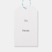 翼のある犬スチームパンク ギフトタグ (裏面)