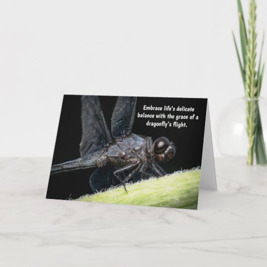 『翼のある知恵 – トンボの物語』 サンキューカード (正面)