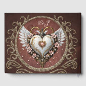 翼のある素晴らしい高貴なスチームパンクハート。 ゲストブック (裏面)