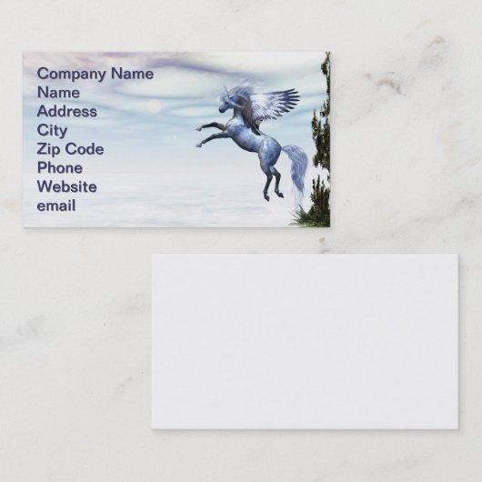 翼のある美しい名刺 名刺 (正面/裏面)