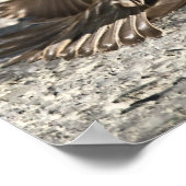 翼のある都市通り戦闘機のポスター ポスター (角)