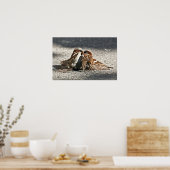 翼のある都市通り戦闘機のポスター ポスター (キッチン)