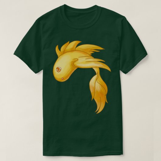 翼のある金魚 Tシャツ (デザイン正面)
