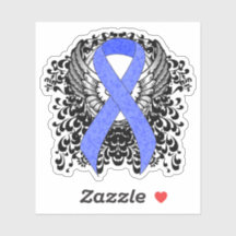 翼のある青いリボン