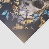 翼のある魂、蝶とゴシックスカル 薄葉紙 (詳細)