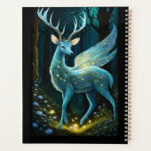 翼のある鹿のファンタジー プランナー手帳 (裏面)