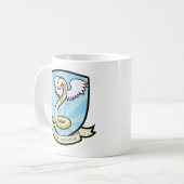 翼のある麺の中で我々は漫画のおもしろい麺を信頼する コーヒーマグカップ (正面左)