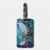 翼のある6弦 ラゲッジタグ (裏面縦)