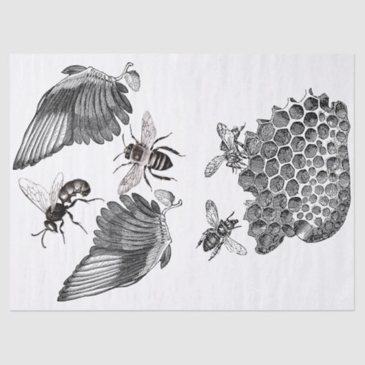 翼のがらくたジャーナル要素のDecoupageシート 薄葉紙 (正面)