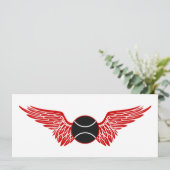 翼のついたテニスボール 招待状 (スタンド正面)