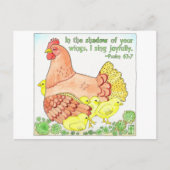 翼のポストカー感動的ドの影 ポストカード (正面)