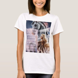 「翼の上に舞う」女子Tシャツ Tシャツ