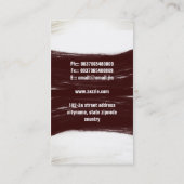 翼の名刺 名刺 (裏面)