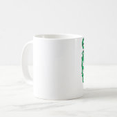 翼の家紋(紋章付き外衣) コーヒーマグカップ (正面左)