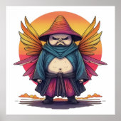 翼の生えたキノコの侍 ポスター (正面)