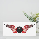 翼の生えたボウリングボール 招待状 (スタンド正面)