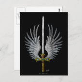 翼の生えた剣 ポストカード (正面/裏面)