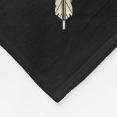 翼の穴を開けられたハート フリースブランケット (角)