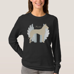 翼の背景を持つパーソナライズなグレートデーン Tシャツ