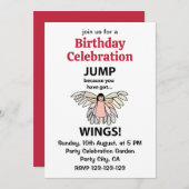 翼の誕生日があるので羽が飛得ぶ 招待状 (正面/裏面)