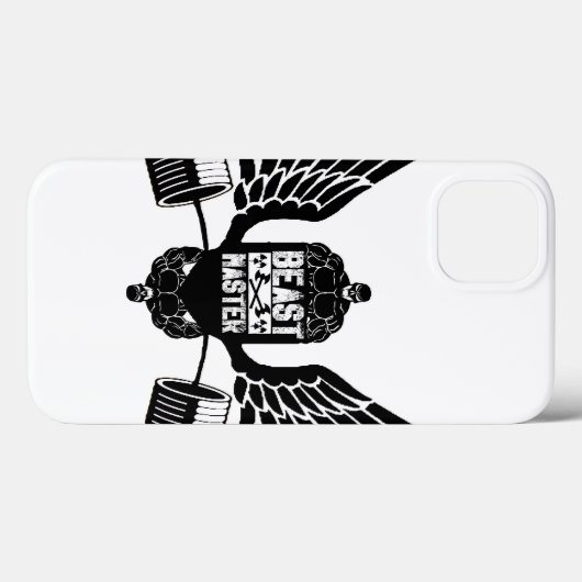 翼のBeastmasterの盾 Case-Mate iPhoneケース (裏面 (横))