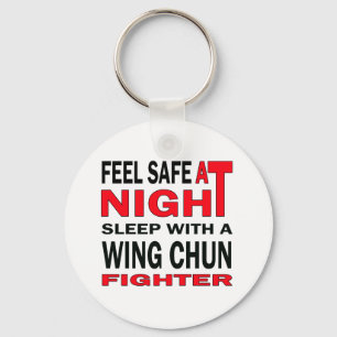 翼のChunの戦闘機との夜睡眠で金庫を感じて下さい キーホルダー
