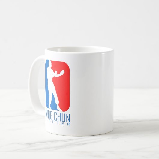 翼のChunの戦闘機- Ipの人の血統 コーヒーマグカップ (正面左)