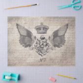 翼のDecoupageのティッシュペーパー 薄葉紙 (クラフト)