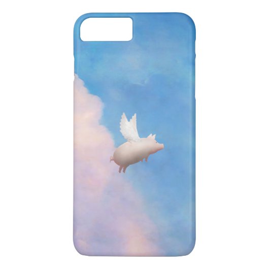 翼のiphoneの場合を持つブタ Case-Mate iPhoneケース (裏面)