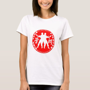 翼のTsunの戦闘機"退去無し降伏無し" Tシャツ