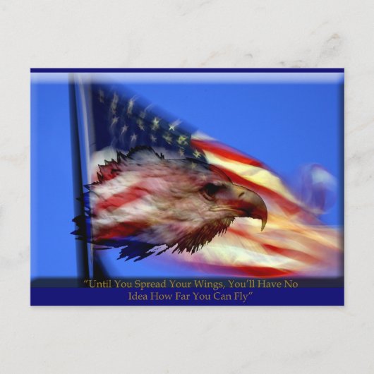 翼はがきを広げる ポストカード (正面)