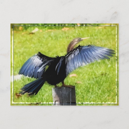 翼はがきを広げる ポストカード (正面)