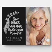 翼はすでに準備されていた 銀の箔写真 フォトプラーク (正面)