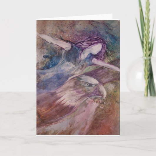 翼はイーグルスの挨拶状を好みます カード (正面)