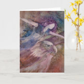 翼はイーグルスの挨拶状を好みます カード (黄色い花)