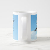 翼はワシとして、イザヤ書40:31キリスト教の聖書 ジャンボコーヒーマグカップ (裏面)