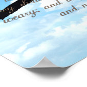 翼はワシとして、イザヤ書40:31キリスト教の聖書 ポスター (角)