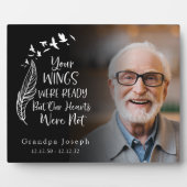 翼は準備されていた 家族メモリアル フォト 記念品 フォトプラーク (正面)