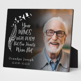 翼は準備されていた 家族追悼写真記念品 フォトプラーク