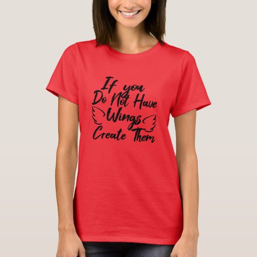 翼もしがない場合は作成する Tシャツ (正面)