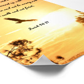 翼をワシとして – イザヤのポスター – 聖書の詩 ポスター (角)