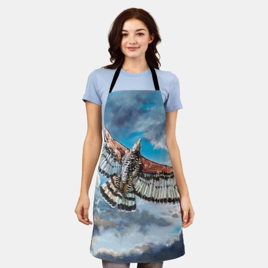 翼をワシとして –  エプロン (着用した状態)