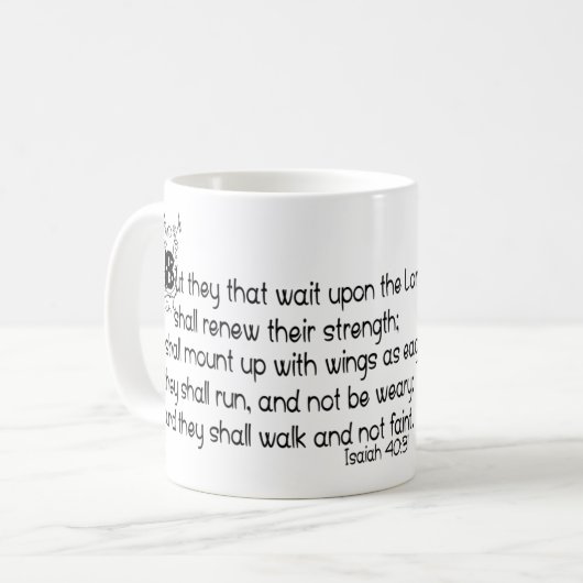 翼をワシとして コーヒーマグカップ (正面左)