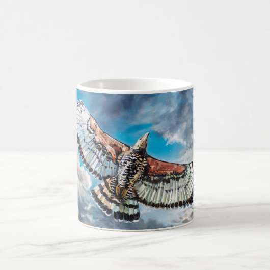 翼をワシとして – コーヒーマグカップ (中央)